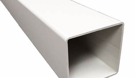 Poteau redécoupable PVC Zeneo 90x90 3D Blanc 2,30m