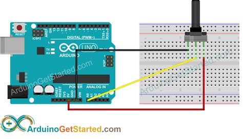 Potentiometer Arduino Diagram