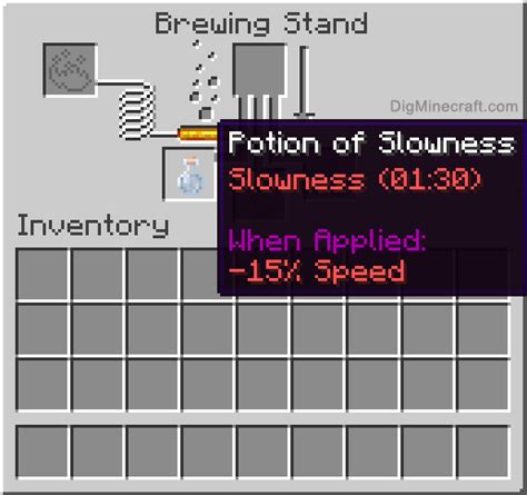 Potion Of Slowness Minecraft Printable