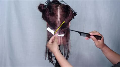 potong rambut diagonal
