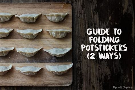 potsticker folding techniques