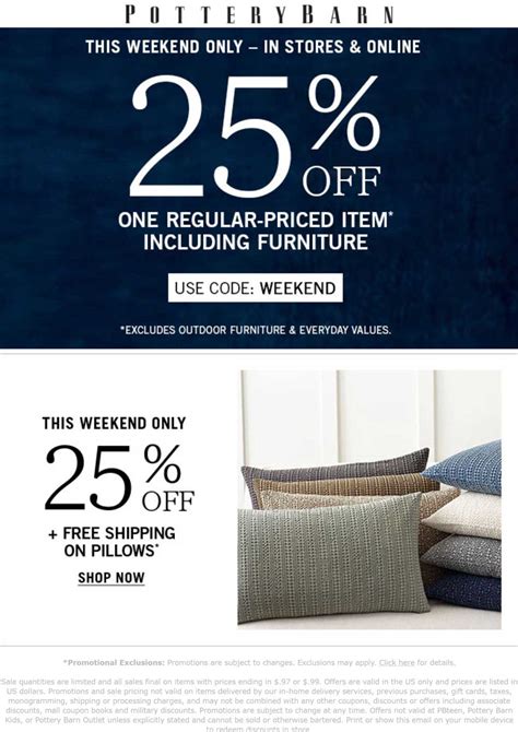 Get The Best Deals With Pottery Barn Coupon