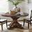Benchwright Extending Round Dining Table Rustic Mahogany Pottery