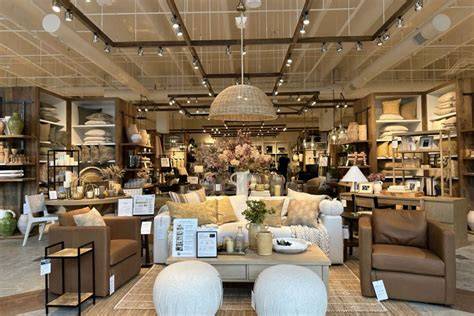 Turner Roll Arm Leather Armchair Pottery Barn Vaulted ceiling
