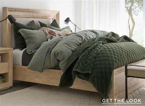 Pottery Barn Comforters Green