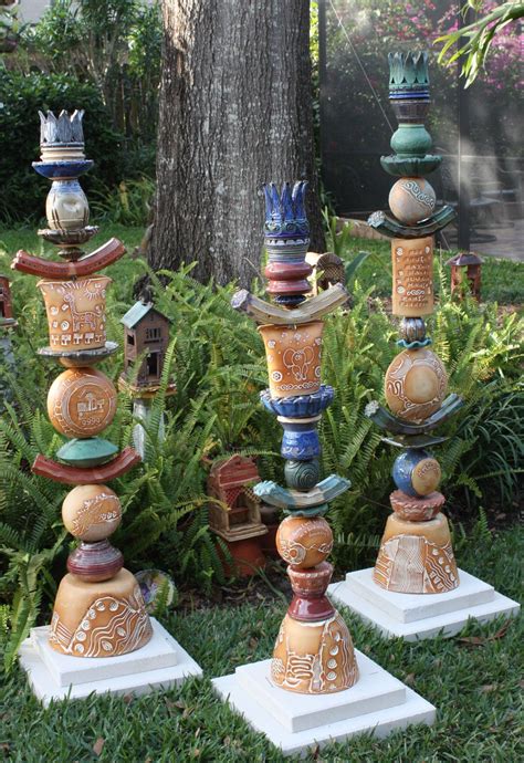 Pottery Yard Art