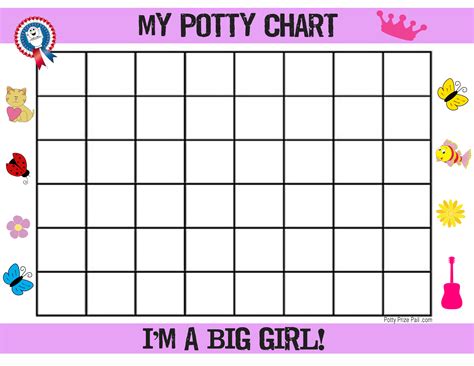 Printable Potty Training Chart Awesome Free Potty Training Charts