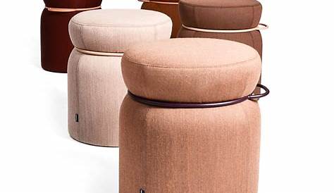 Pouf Design Italien Vintage En Velours, 1950 Market