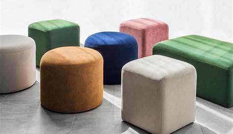 Pouf Design Moroccan Round Leather By Badia Inc.