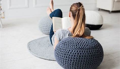 black pouf photo/picture definition at Photo Dictionary