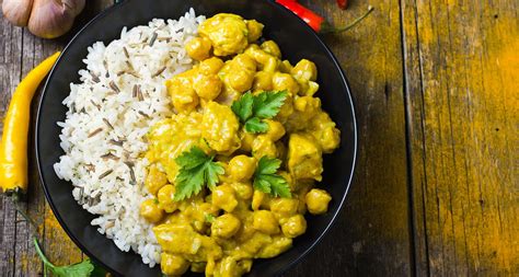 Poulet au lait de coco avec riz