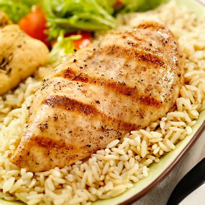 Image de poulet et riz