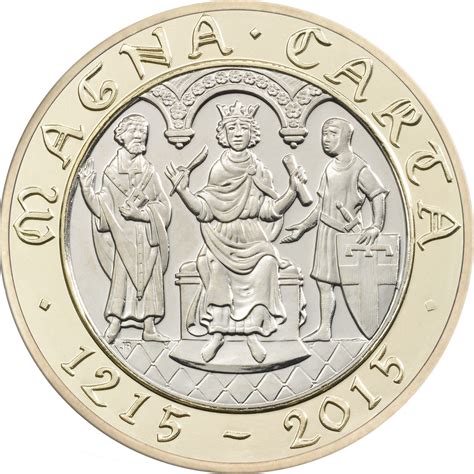 pound 2 coin magna carta 2015