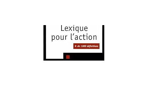 Lexique pour l'action - Revue EPS - Babelio