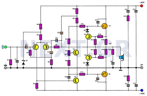 Power Amplifier Class A Schematic