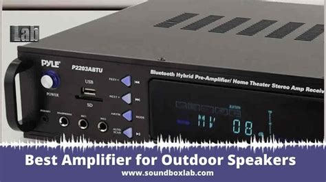 Power Amplifier For Outdoor Speakers