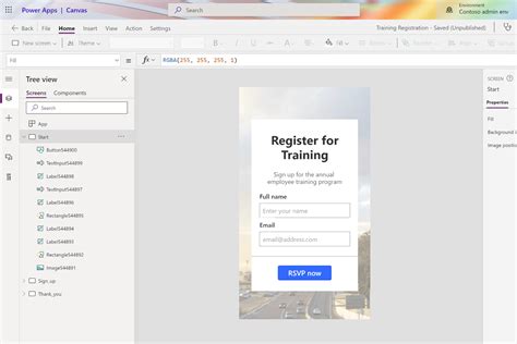 Power App Canvas Example