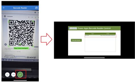 power apps barcode reader value