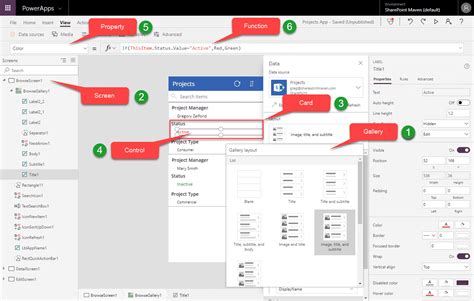 power apps functions list