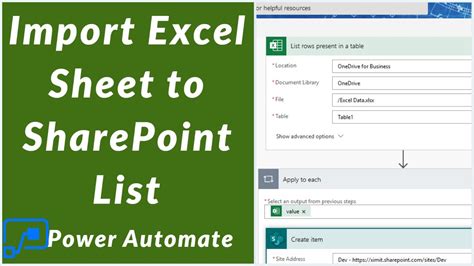 power apps import data from excel to sharepoint list