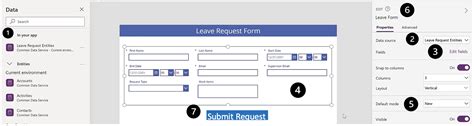 Power Apps Leave Request Template