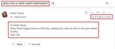 power automate birthday emails from excel
