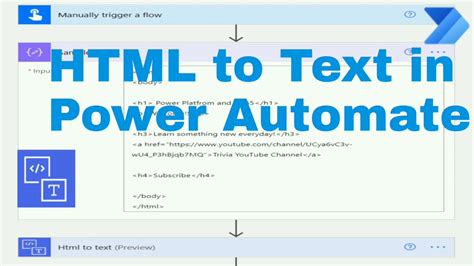 power automate convert html to word