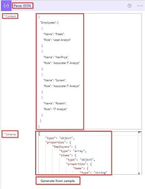 power automate convert string array to json