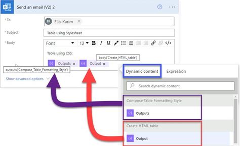 power automate email attachment to excel table
