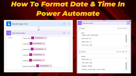 power automate excel date format