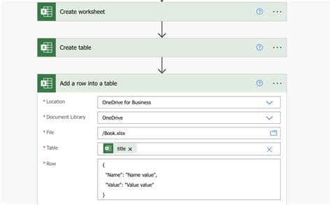 power automate get data from excel not in table