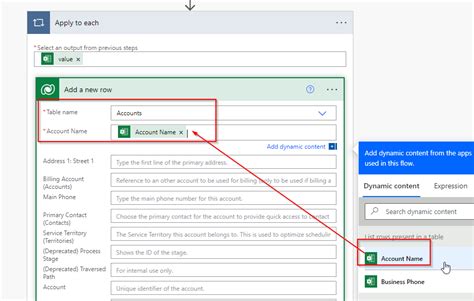 power automate get data from excel table