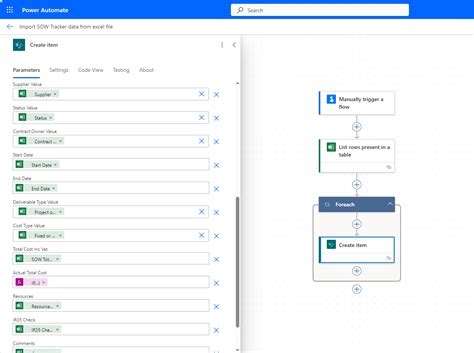 power automate import data from excel to sharepoint list