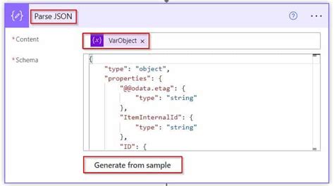 power automate parse json string to array