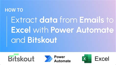 power automate pull data from email to excel