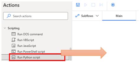 power automate run python script module folder paths