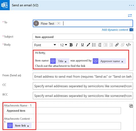 power automate send email from excel list
