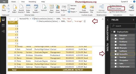 power bi dax nested if statement