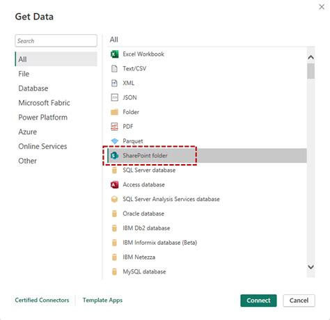 power bi get data from sharepoint folder excel file