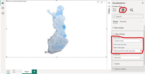 power bi shape map zip code