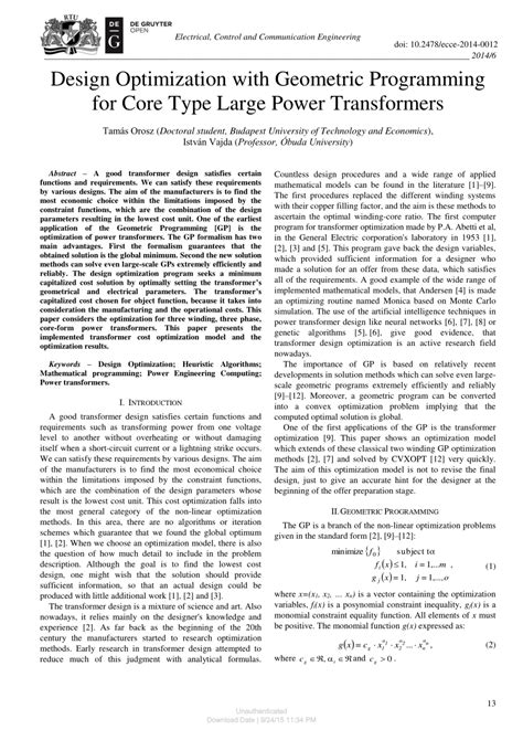 Power Control By Geometric Programming
