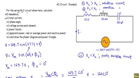 Power In Ac Circuit Example Problems