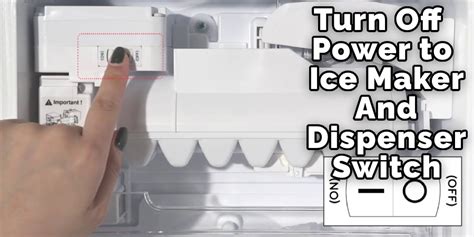 Power off the ice maker