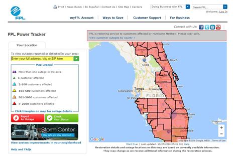 power outages in my area florida