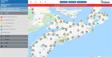 power outages map for nova scotia