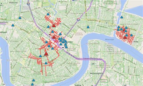 power outages per year new orleans area map