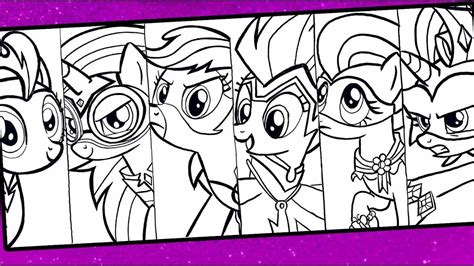 power ponies coloring pages