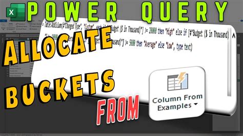 Power Query Buckets