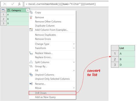 Power Query M Filter By List