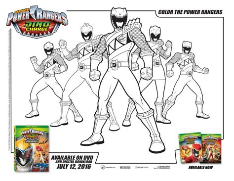 Power Ranger Dino Charge Coloring Pages